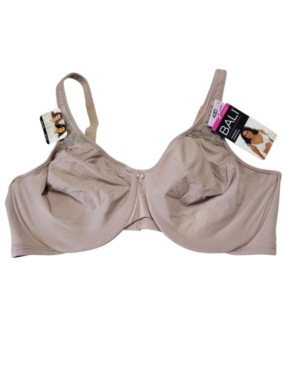 Bali Minimizer Underwire Bra Style 3385 Sz 42D